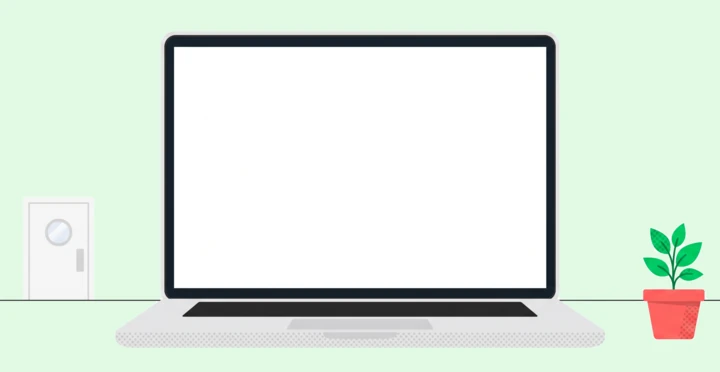 The short-form Fire Door Risk Assessment PDF on a laptop, scrolling from the door checklist to the action plan and then the numbered defect photos